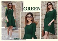 Rayon With Pure Schiffli Work Top