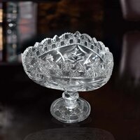 CRYSTAL TOUCH BEAUTIFUL DECORATIVE DESIGNER FRUIT GLASS BOWL (2361)