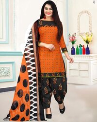 Printed Cotton Dress Material