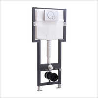 Concealed Cistern - White Wall Mounted Installation | Full Frame Support For Modern Minimalist Bathroom Design
