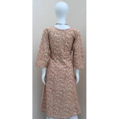 Casual Wear Anarkali Cotton Printed Kurti