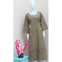 Full Sleeve Printed Cotton Kurti