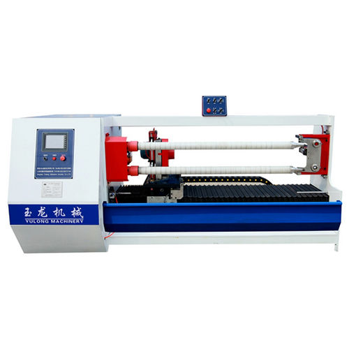 White Double Shaft Adhesive Tape Cutting Machine