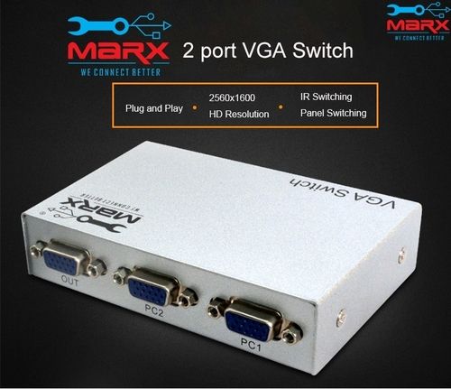 White Marx Vga Switch 2 Port