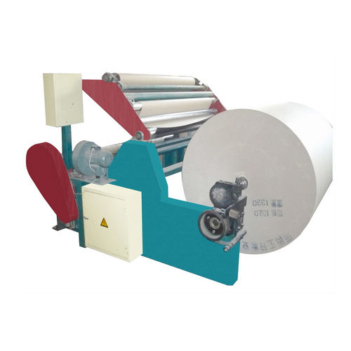 White Automatic Paper Tube Slitting Rewinding Machine