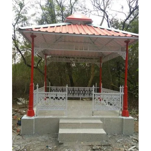 Outdoor Cast Iron With Profile Sheet Gazebo