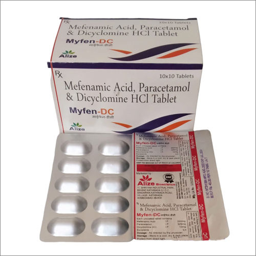 Mefenamic Acid Paracetamol HCL Tablet