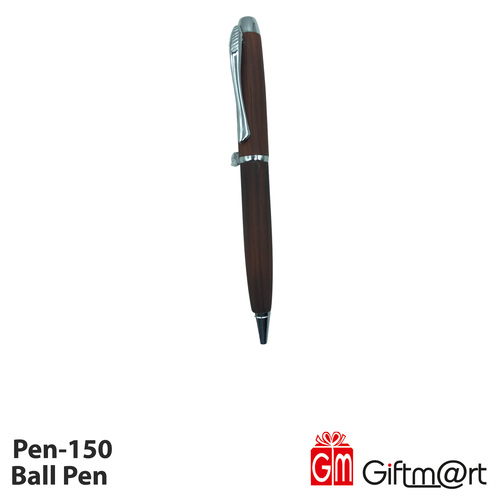 Metal pen in wooden finish