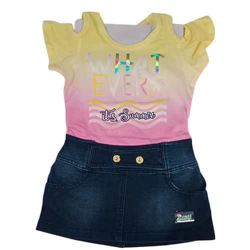 Kids Top With Skirts