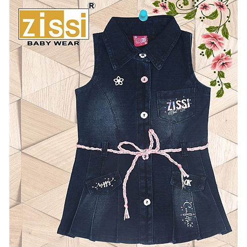 Teen Girls Denim Dress Baby 2023 Summer Cotton Dress Cute Children Clo   ToysZoom