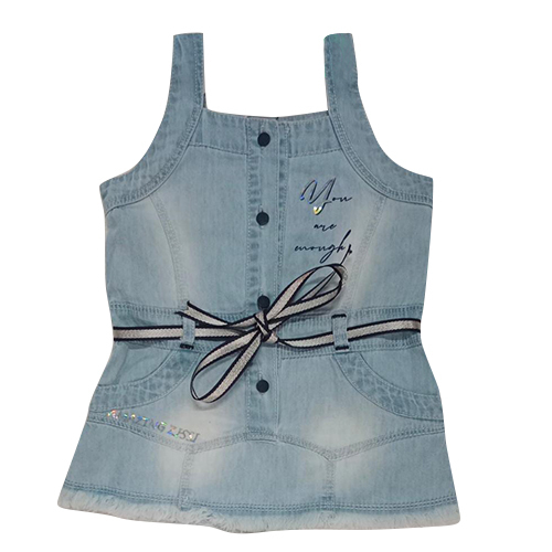 Girls Denim Frock