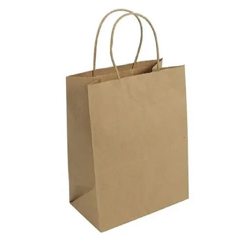 Brown Square Bottom Paper Bags For Shopping Capacity 1kg