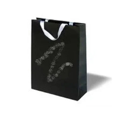 Black Paper Shopping Bag