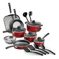 Ms Kitchen Cookware - Stainless Steel | Glossy Interior Coating, Durable Metal Type