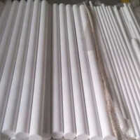 White Uhmwpe Rods - Rigid Hardness, Various Sizes Available, Resistant To Corrosion And Chemicals, Ideal For Industrial And Medical Applications