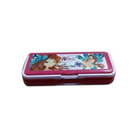 Rectangular Plastic Pencil Box - Durable Plastic Rectangular Shape | Attractive Design for Storing Pens Pencils & Accessories