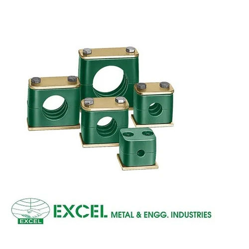 Green Hydraulic Pipe Clamps