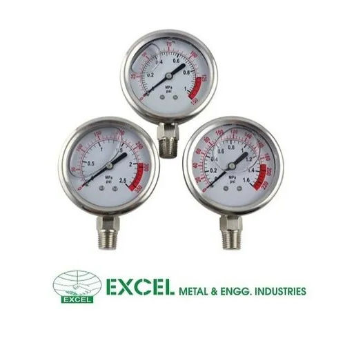 Silver Pressure Gauges