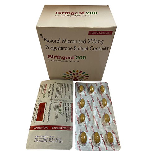 200Mg Natural Micronized Progesterone Softgel Capsules