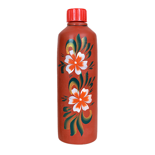Clay Terracotta Water Bottle