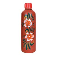 Clay Terracotta Water Bottle