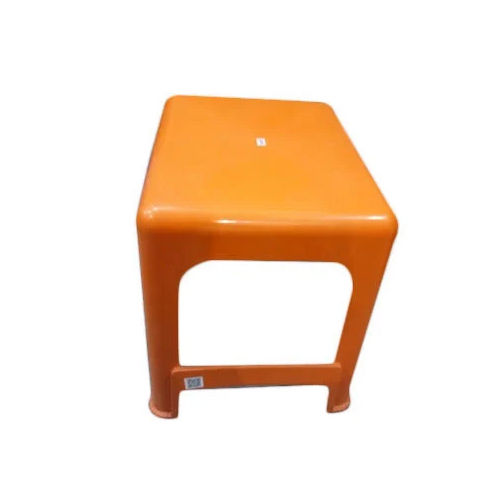 Orange Plastic Tea Stool