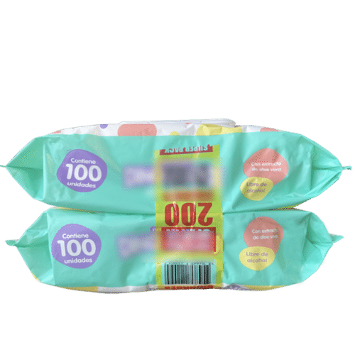 White 2x100pcs Promotional Baby Wipes Fast Delivery