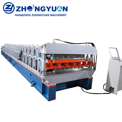 Roofing sheets making double layer roll forming machine