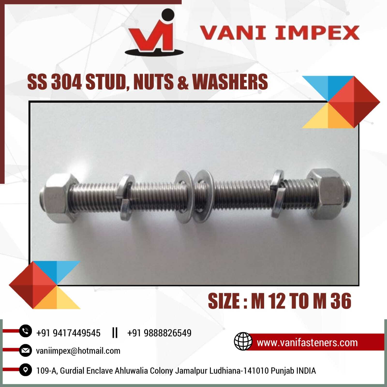 Sa193 B7 Studs Bolts