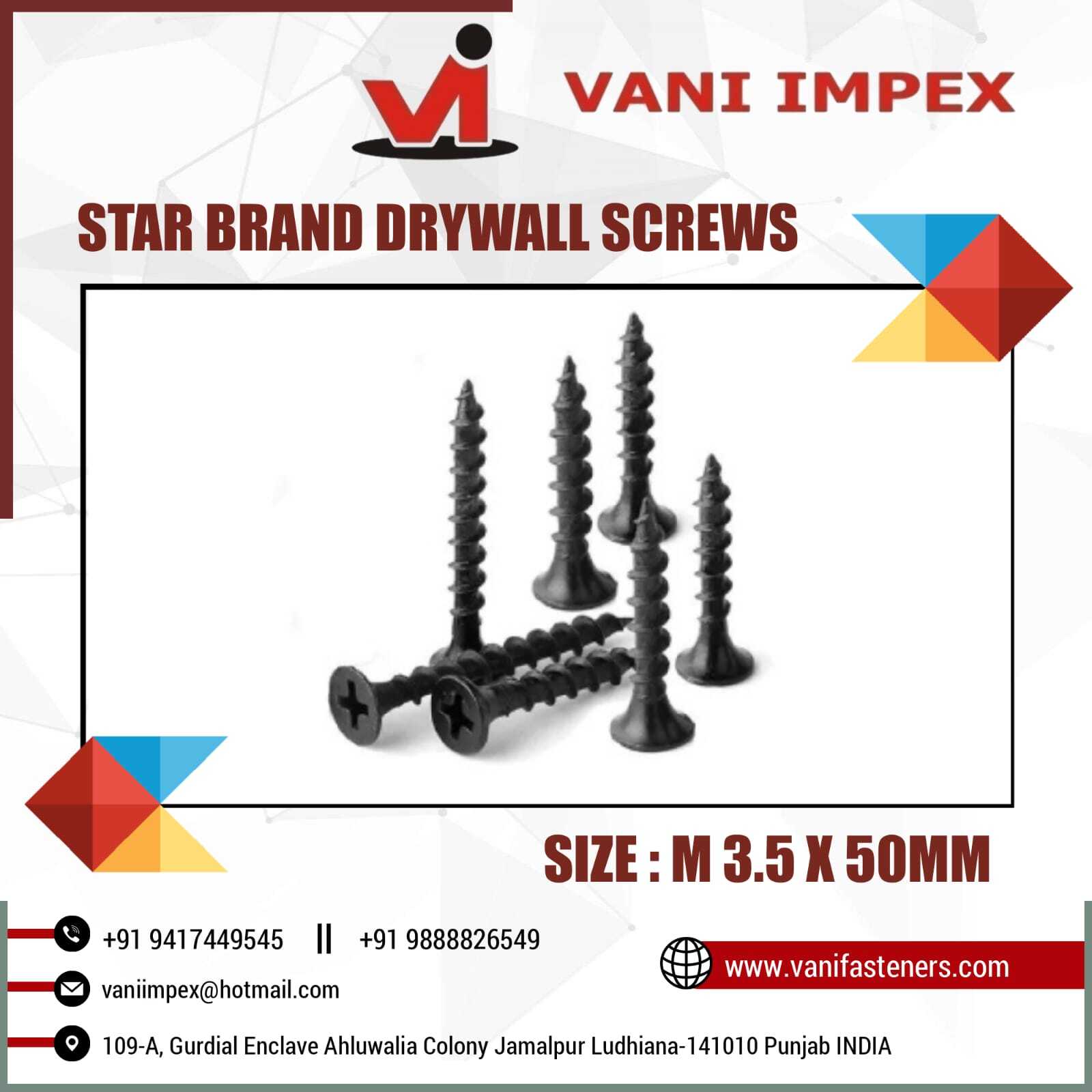 Black Drywall Screws