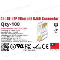 Rj45 Connector Cat 5E Utp Taiwan 100Set