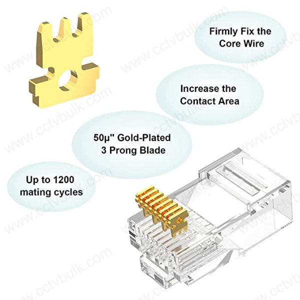 Rj45 Connector Cat 5E Utp Taiwan 100Set