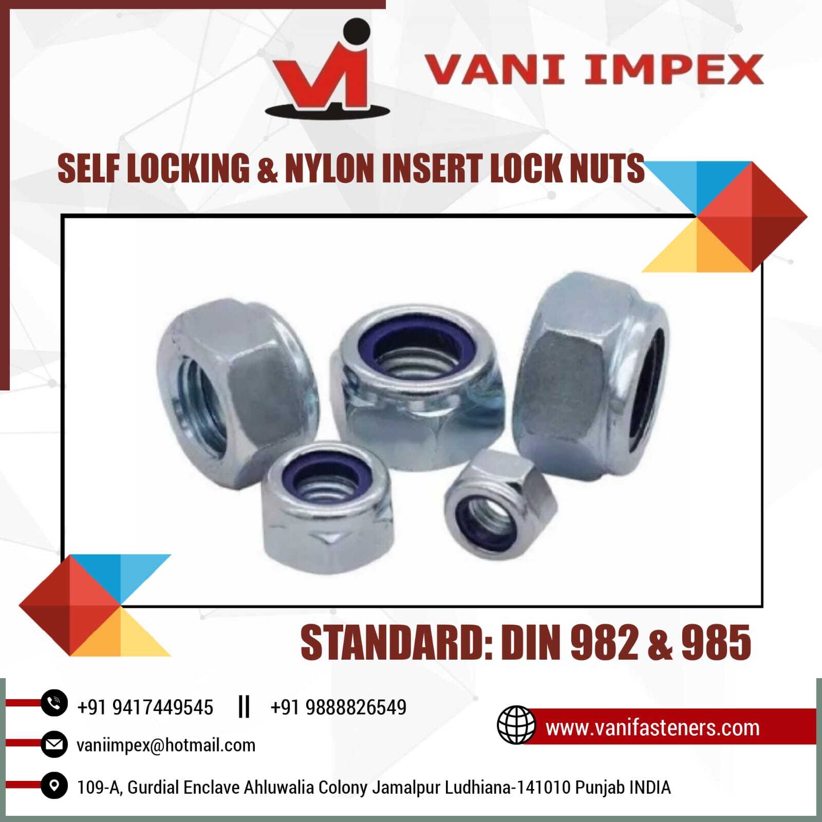 Self Locking And Nylon Insert Lock Nuts