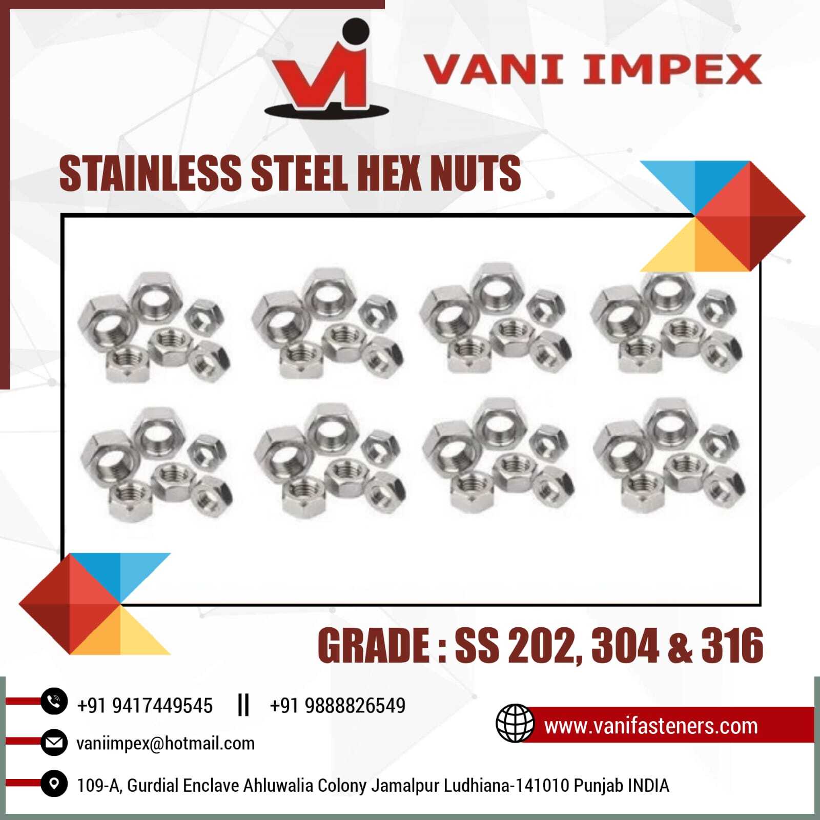 Ss 304/316 Hex Nut