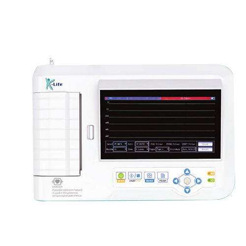 White Ecg Six Channel Machine