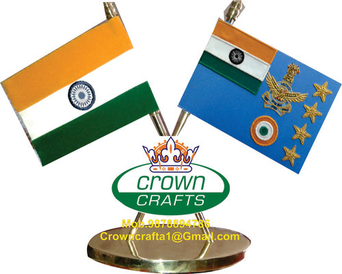 Shoulder Rank And National Table Flags Size: As Per Customer