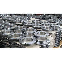 Pipe Flanges - Industrial Grade Metal, Galvanized Round Design | Silver Finish, Various Sizes Available