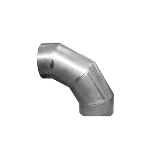 Silver Mitered Pipe Bend