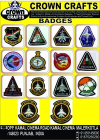 School Plastic Pvc Badges - Fabric, Custom Size, Embroidered Pattern | Color As Per Customer, Decorative Cloth, Custom Logo Design, Brass Plated Shape
