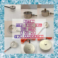 Button Load Cell - Stainless Steel, Silver Finish , High Accuracy Compression Force Sensor For Industrial Applications