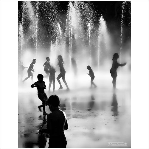 Stainless Steel Rain Dance Fountain