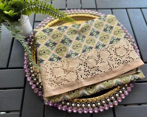 Soft Handloom Mulmul Cotton With Patola Saree