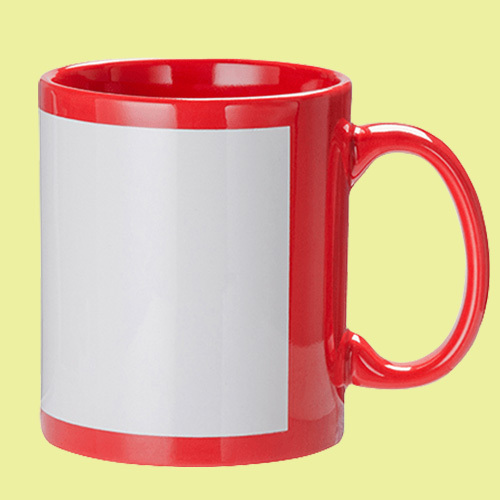 Red & Black Patch Mug