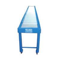Blue Roller Conveyor Table