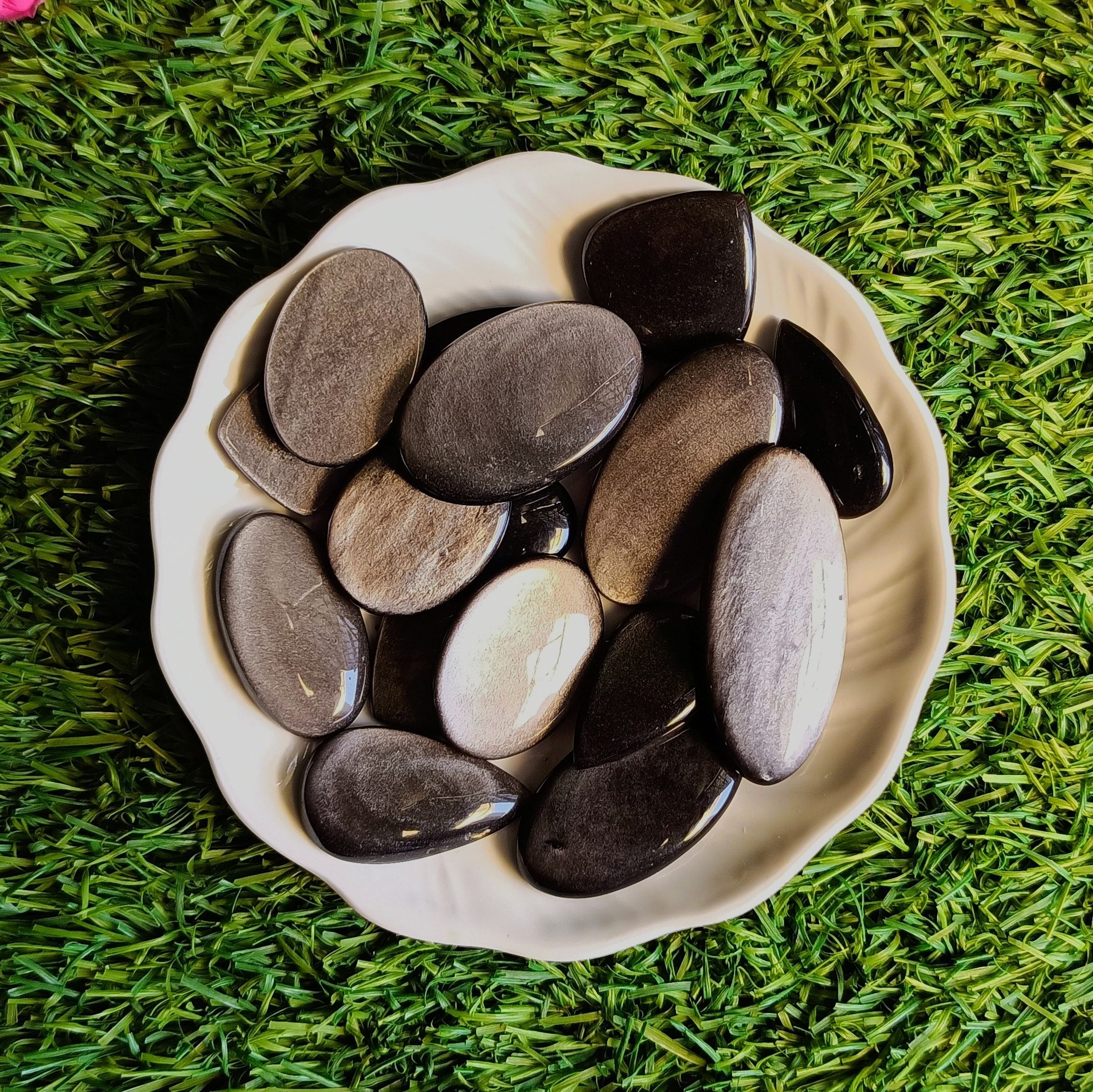 Silver Obsidian Cabochon