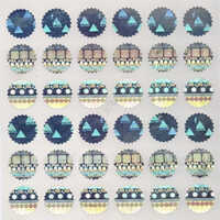 Running Die Cut Security Hologram - PVC Material, Customizable Size and Color, Multicolor, Adhesive Backing, Eco-Friendly, Waterproof