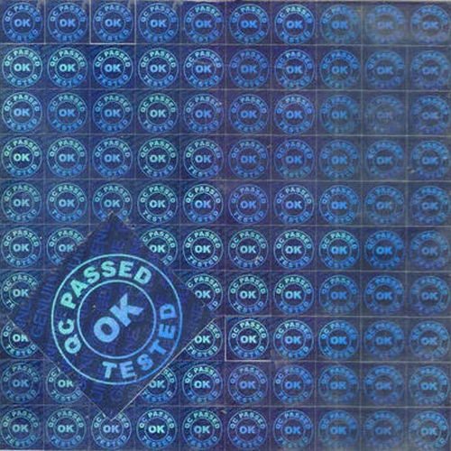 Blue 2D Security Hologram Sheet