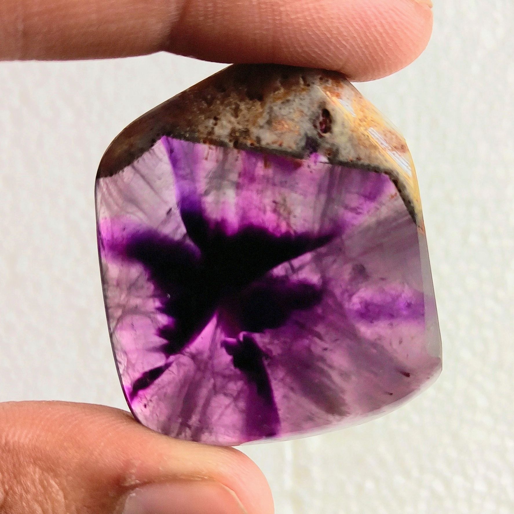 Trapiche Amethyst Cabochon