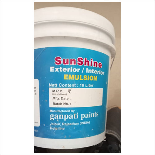 Sunshine Exterior Interior Emulsion Application: Painting