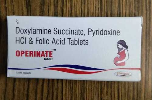 doxylamine succinate pyridoxine hcl and folic acid